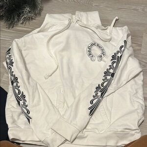 White chrome hearts hoodie